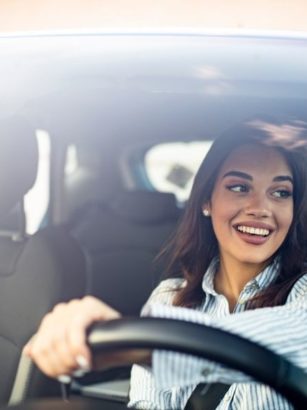 woman driving