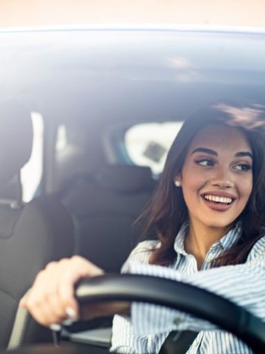 woman driving