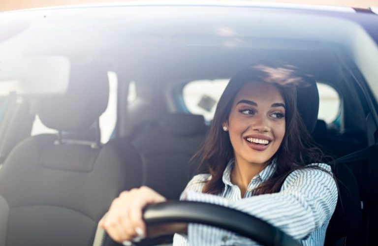 woman driving