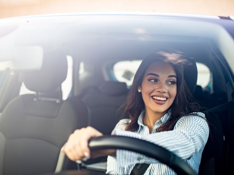 woman driving