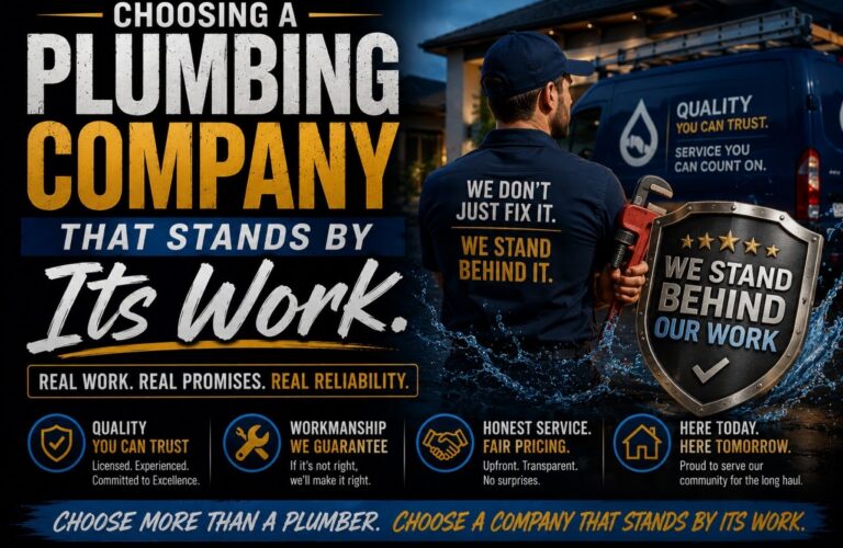 Choosing a Plumbing Company That Stands by Its Work